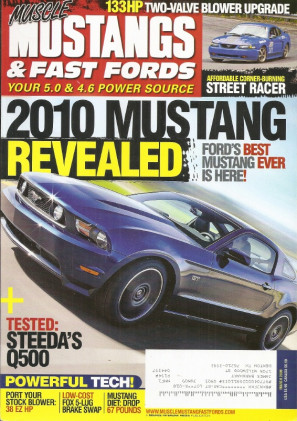 MUSCLE MUSTANGS & FAST FORDS 2009 MAR - COBRA GETS EATON BLOWER